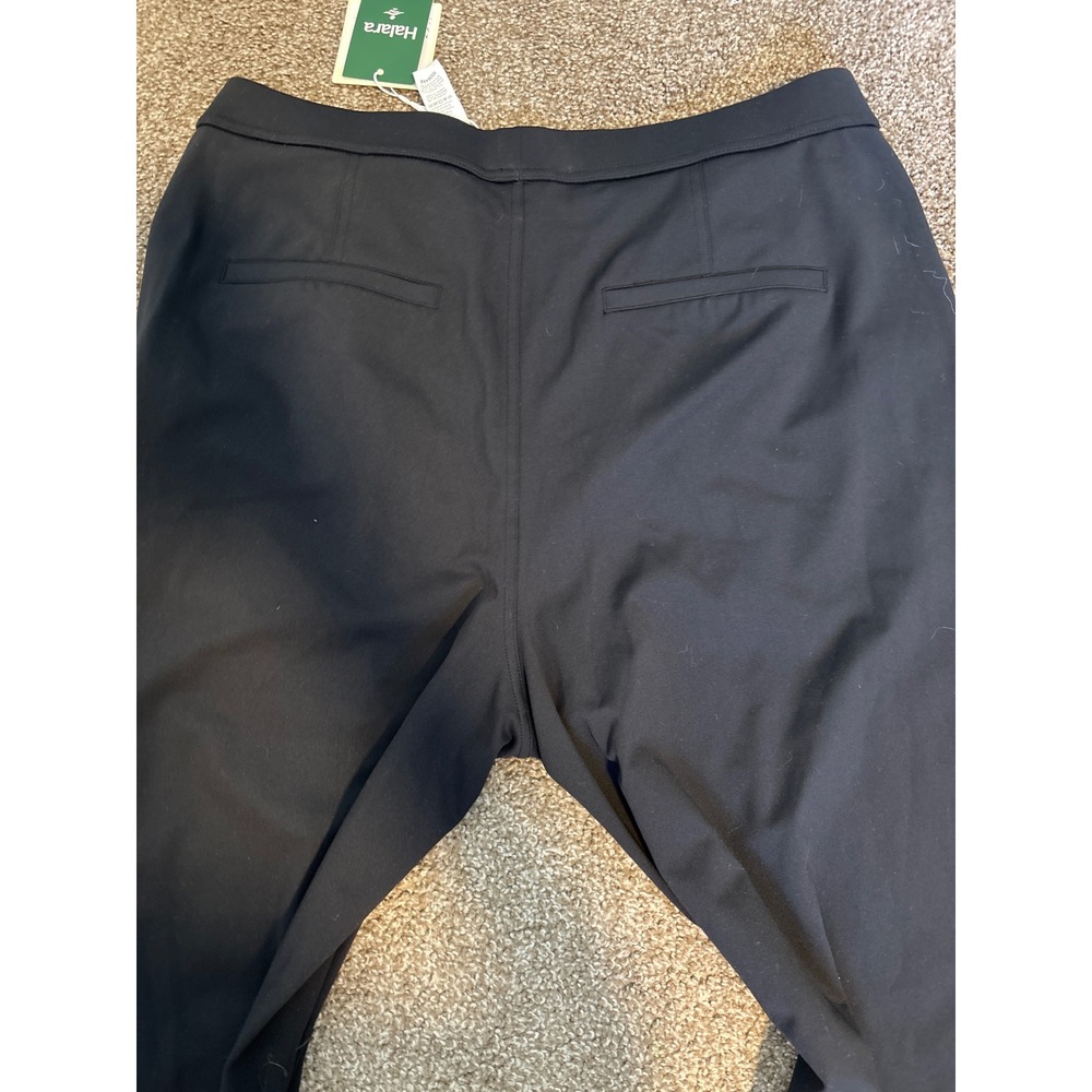 Halara Wide Leg Trousers Women XL Black New Pleated High Waist Workleisure - Picture 3 of 3